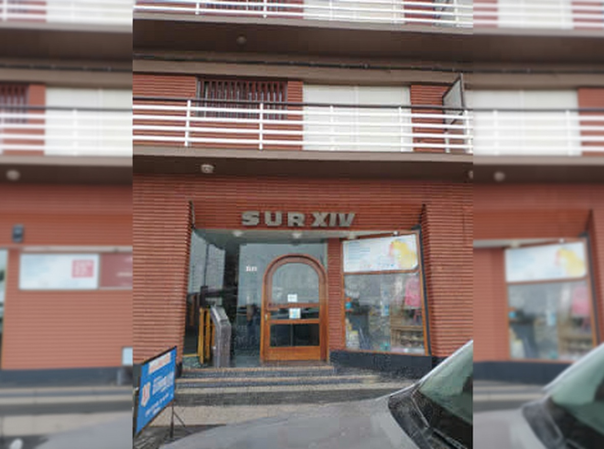 Monoambiente frente al mar en Miramar con cocina separada