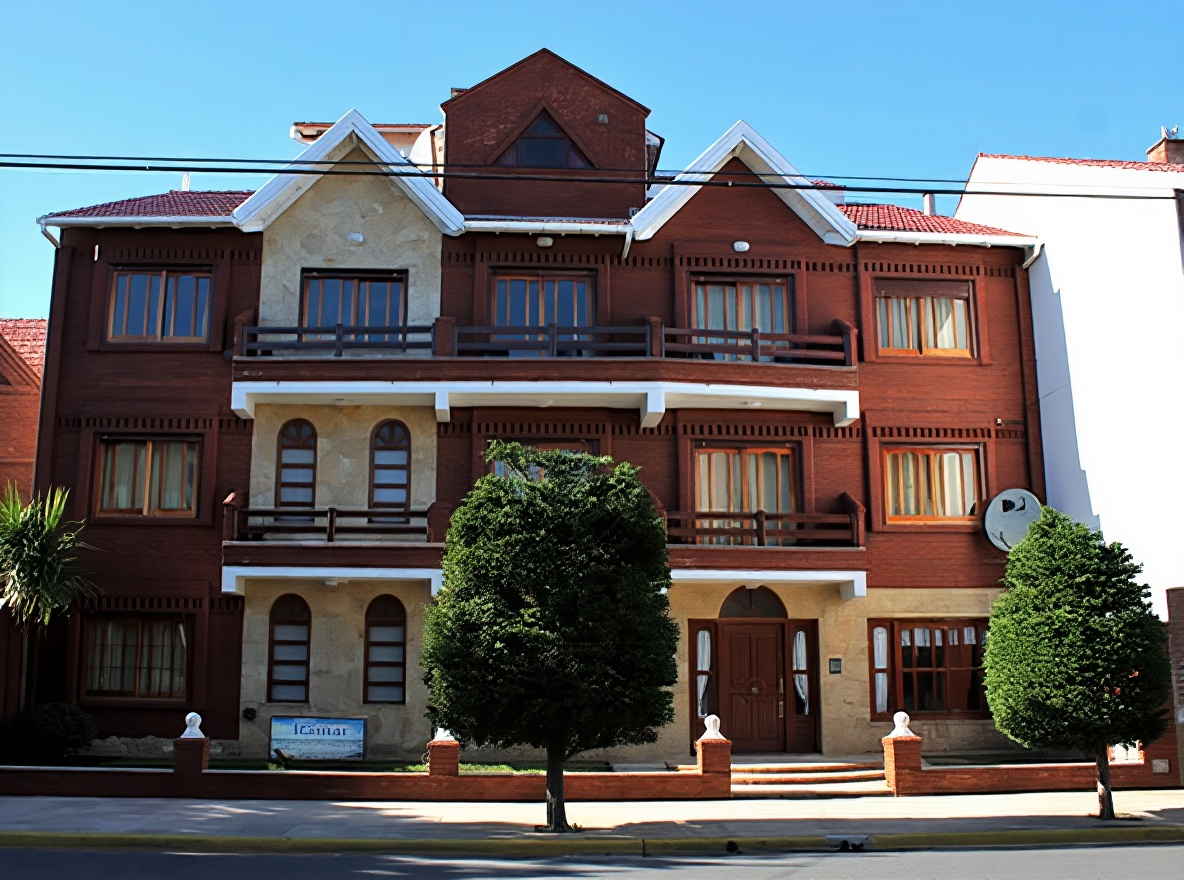 Departamentos con patio y parrilla frente al mar en Lucila del Mar