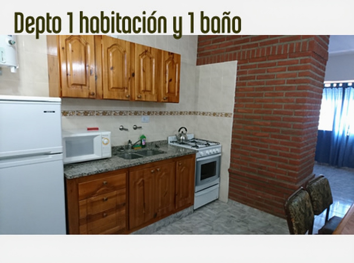 Departamentos con patio y parrilla frente al mar en Lucila del Mar miniatura 4