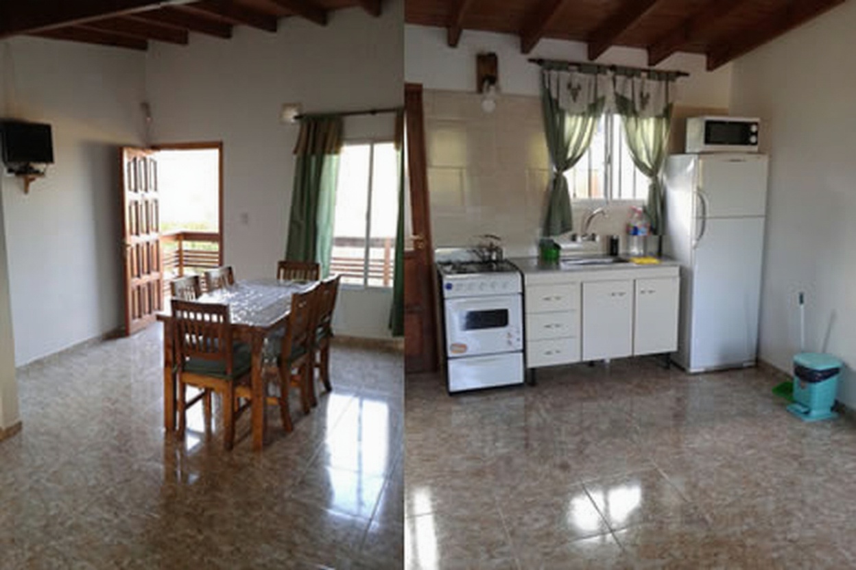 Cabaña con pileta y parrilla frente al mar en Mar del Tuyú miniatura 2