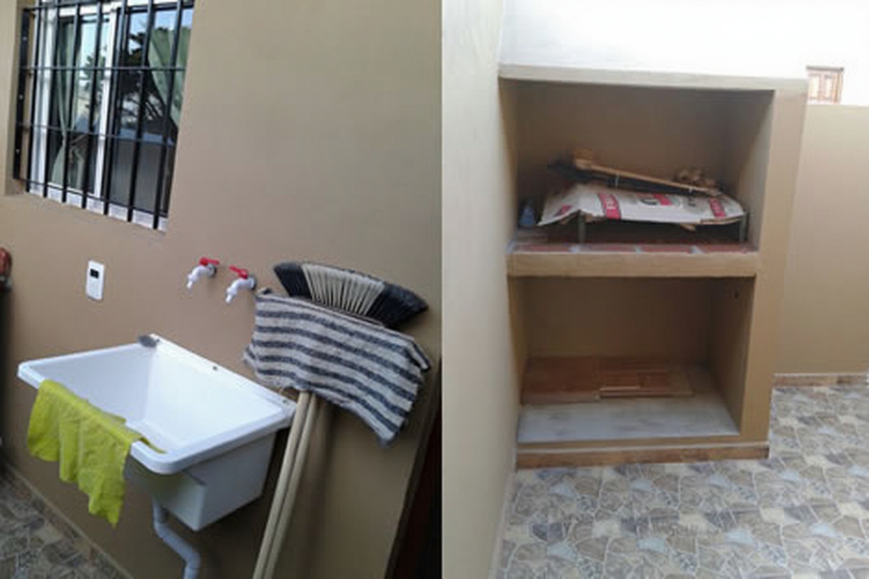 Cabaña con pileta y parrilla frente al mar en Mar del Tuyú miniatura 5