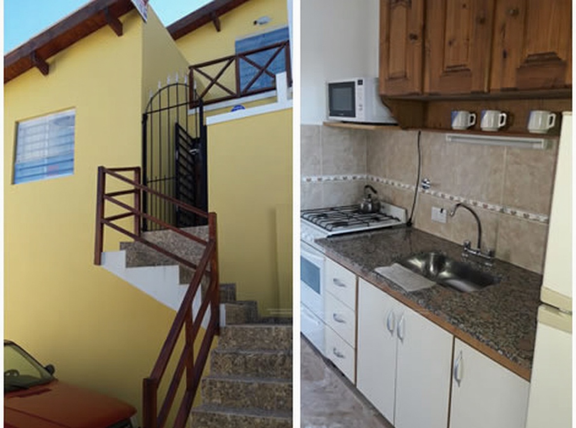 Departamento con patio y parrilla frente al mar en Mar del Tuyú