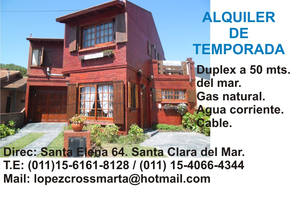 Dúplex familiar a metros del mar en Santa Elena